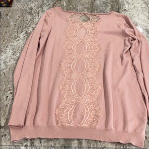 4/ $20 Maurices Lace Back Sweater Size Small